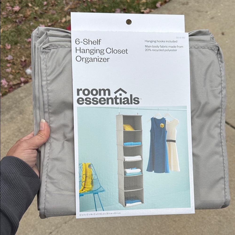 Room Essentials Silver 6-Shelf Closet Organizer